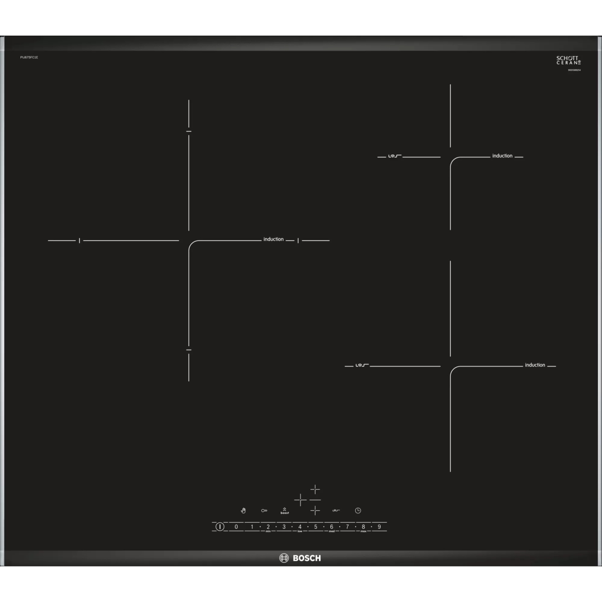Bosch PIJ675FC1E 60厘米 嵌入式三頭電磁爐